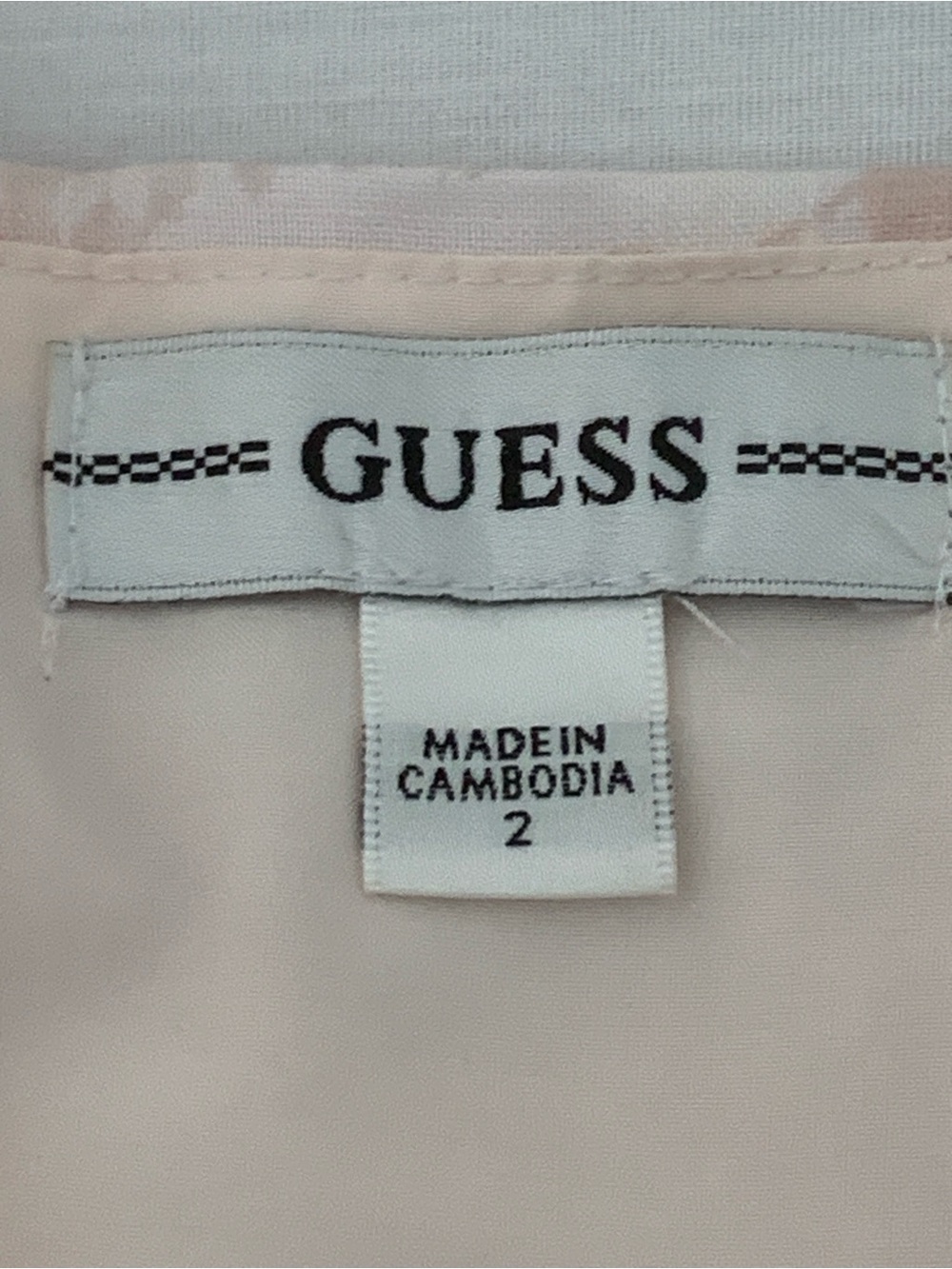 NWT Guess Sweetest Rose Print Pink Linen Blend Maxi Dress Size 2 Flutter Sleeve - Picture 2 of 15